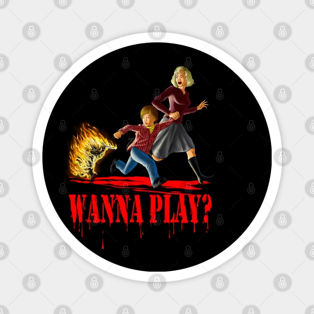 Wanna Play? Magnet by sk8rDan